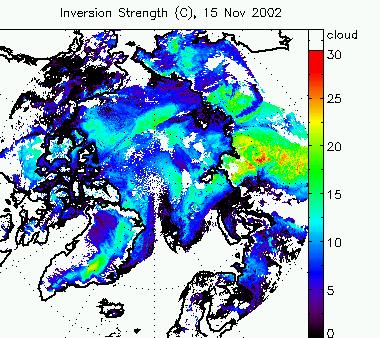 Arctic inversion strength