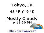 Click for Tokyo, Japan Forecast